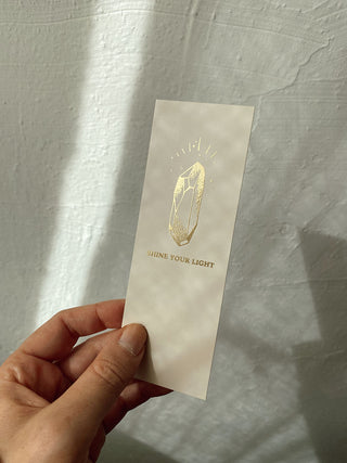 SHINE YOUR LIGHT - BOOKMARKS - GOLD EDITION - 10 PIECES 