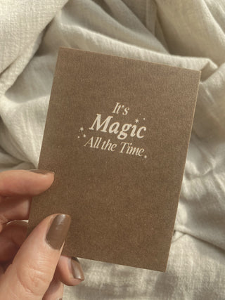 IT'S MAGIC ALL THE TIME - CARD SET - 6 PIECES