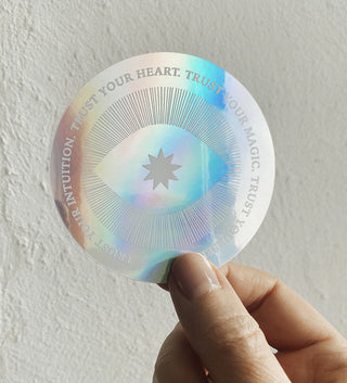 TRUST YOUR INTUITION ✨ TRUST YOUR MAGIC - HOLOGRAPHIC STICKERS - 10 PIECES