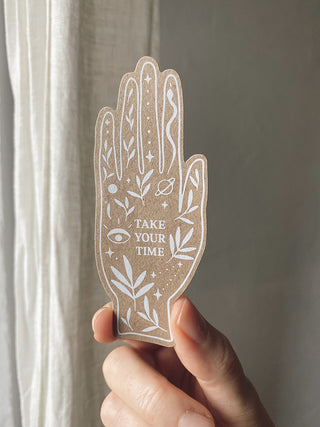 TAKE YOUR TIME - STICKERS MADE OF KRAFT PAPER - 10 PIECES