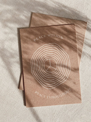 PEACE WITHIN, PEACE THROUGHOUT - CARD - 10 PIECES