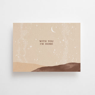 WITH YOU I'M HOME - CARD - 10 PIECES