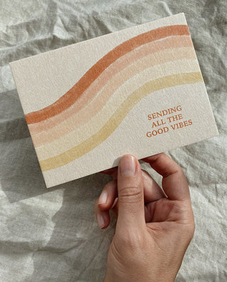 SENDING GOOD VIBES CARD - 10 PIECES