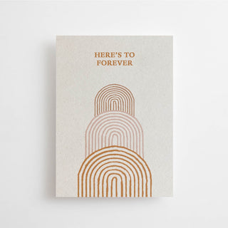 HERE'S TO FOREVER - CARD - 10 PIECES