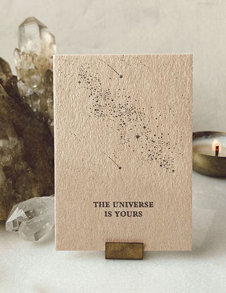 THE UNIVERSE IS YOURS - MINI CARD - 10 PIECES