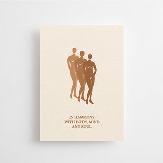 IN HARMONY WITH BODY, MIND &amp; SOUL - MINI CARD - 10 PIECES