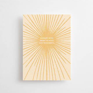 RADIANT SOUL. HEART OF GOLD. STAY WONDERFUL. - CARD - 10 PIECES