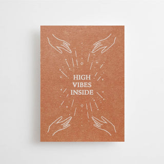 HIGH VIBES INSIDE - CARD - 10 PIECES