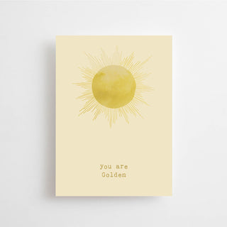 YOU ARE GOLDEN - KARTE - 10 STÜCK